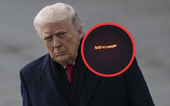 Napis pojawił się w Davos. Jasny przekaz dla Trumpa