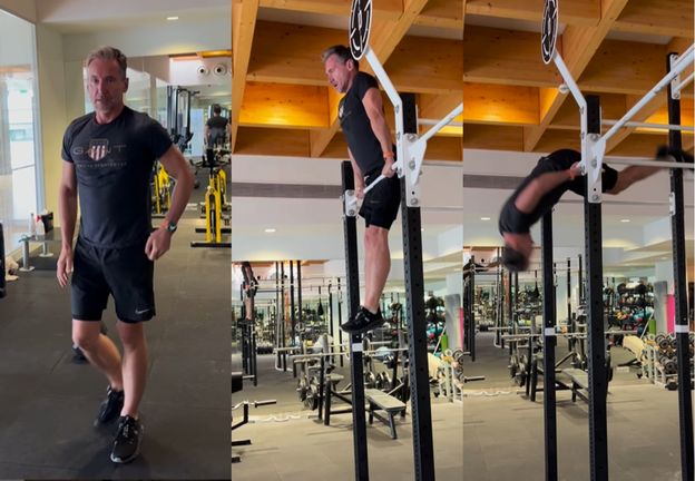 Piotr Kraśko WYWIJA na drążku na siłowni. Internauci pod wrażeniem: "Inaczej będę patrzeć na pana w "Faktach""