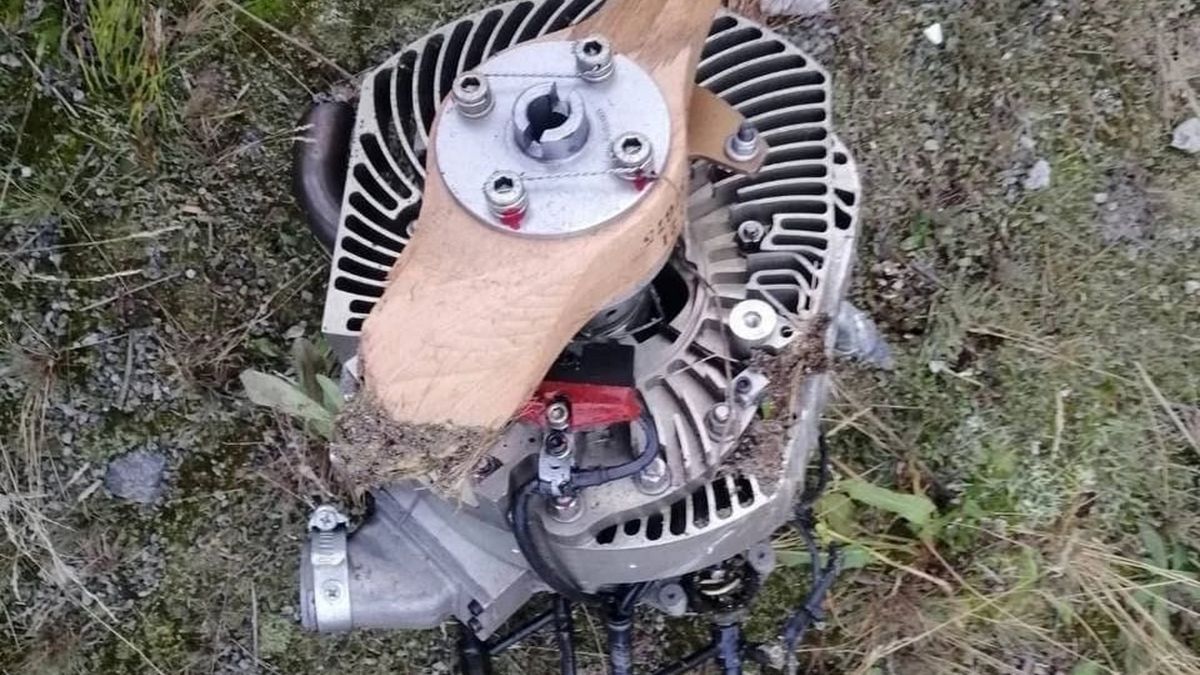 Pozostałości drona Shahed-131