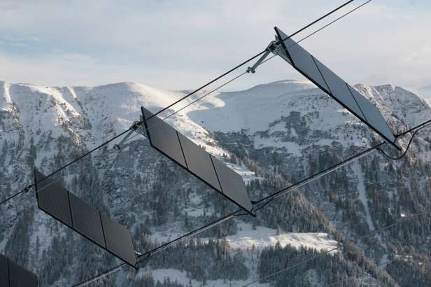 Tenna - wyciąg narciarski zasilany energią słoneczną (Fot. Gizmag.com)