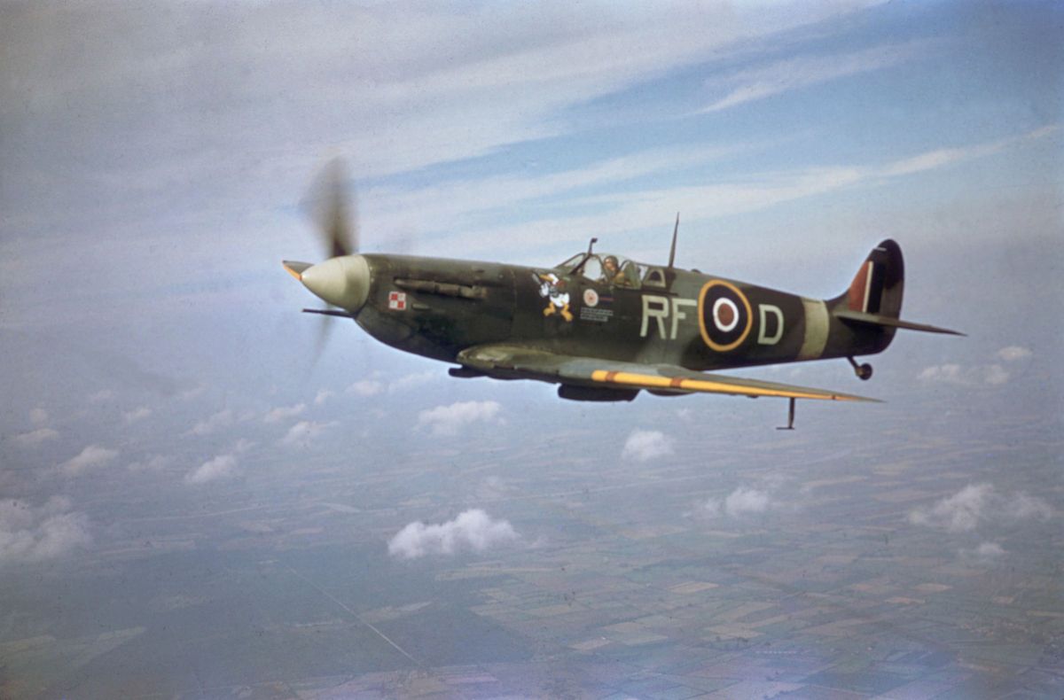Spitfire, którym latał jeden z polskich pilotów, Jan Zumbach
