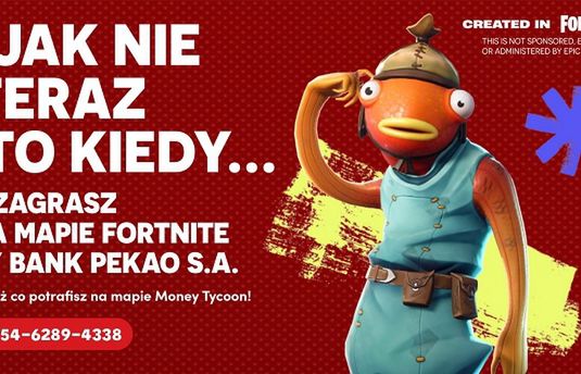 Duży polski bank z własną mapą w Fortnite