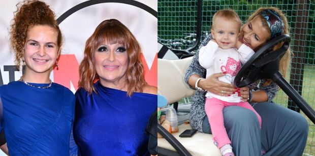 Katarzyna Skrzynecka na premierę spektaklu zabrała całą familię. 13-letnia Alikia przerosła już mamę!
