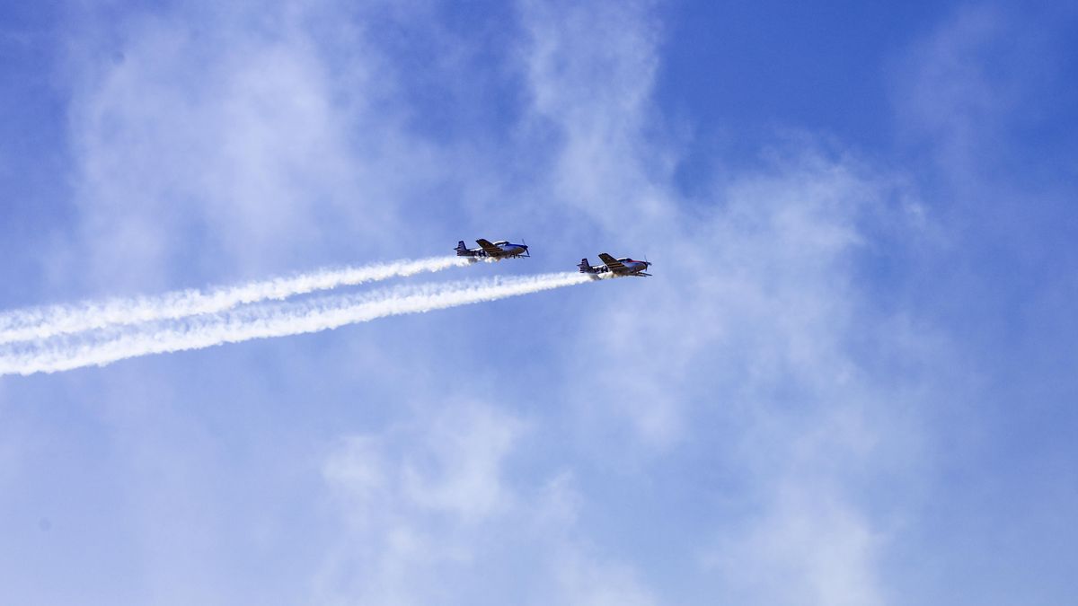 PRETORIA, SOUTH AFRICA - MAY 04: General views at the South African Air Force (SAAF) Museum Annual Airshow on May 04, 2024 in Pretoria, South Africa. The airshow is a platform for magnificent aircraft displays for some of the country?s best aircraft models, a mini-war demonstration, and a chance to meet aerobatic teams and experts.(Photo by OJ Koloti/Gallo Images via Getty Images)