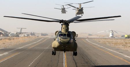 Boeing CH-47F Chinook nad Polską. To niecodzienny widok
