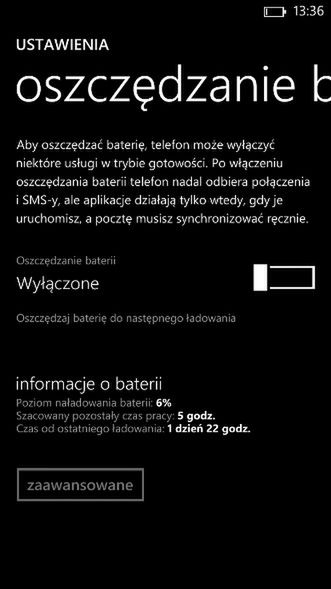 Nokia Lumia 1320 po niemal dwóch dniach intensywnego użytkowania