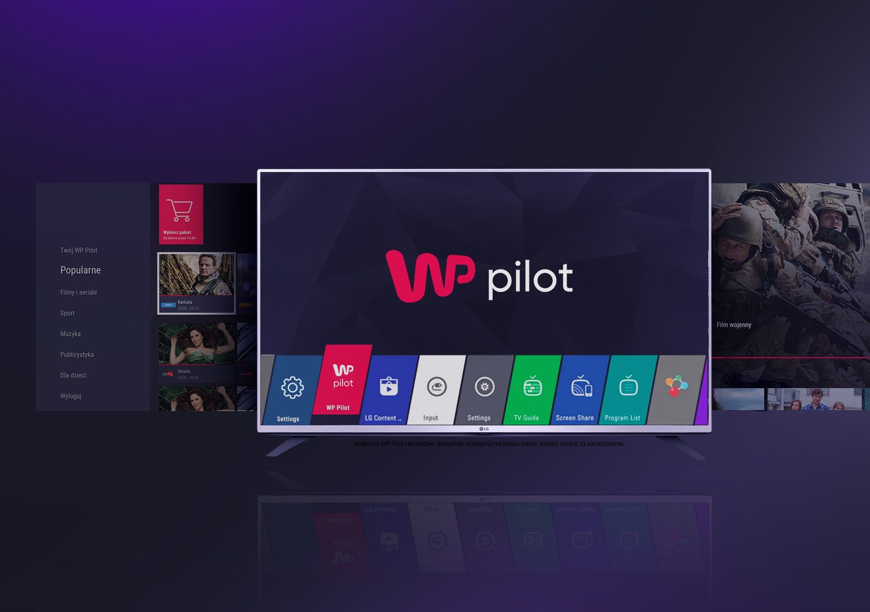 WP Pilot z aplikacją na LG Smart TV 1