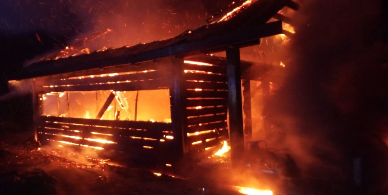 Wołcza Mała: Wielki pożar. Drewniany dom spłonął doszczętnie