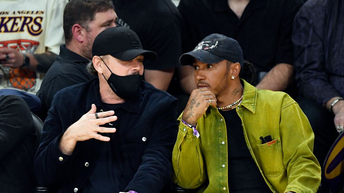 Getty Images / Kevork Djansezian / Na zdjęciu: Leonardo DiCaprio (z lewej) i Lewis Hamilton