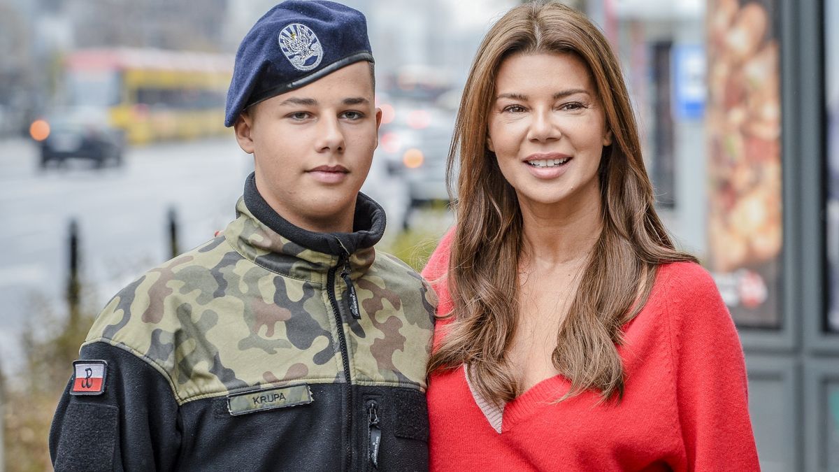 Edyta Górniak z synem Allanem 