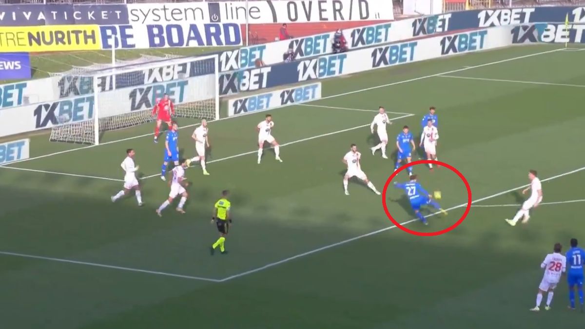 Zdjęcie okładkowe artykułu: Twitter / Screen / Eleven Sports / Na zdjęciu: Szymon Żurkowski strzelił świetnego gola w meczu Empoli - Monza