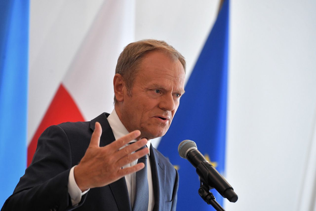 Przewodniczący Platformy Obywatelskiej Donald Tusk 