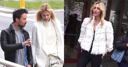 Anja Rubik spaceruje po Warszawie!
