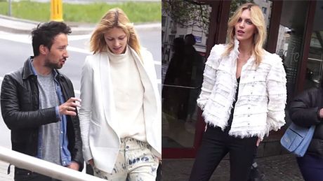 Anja Rubik spaceruje po Warszawie!