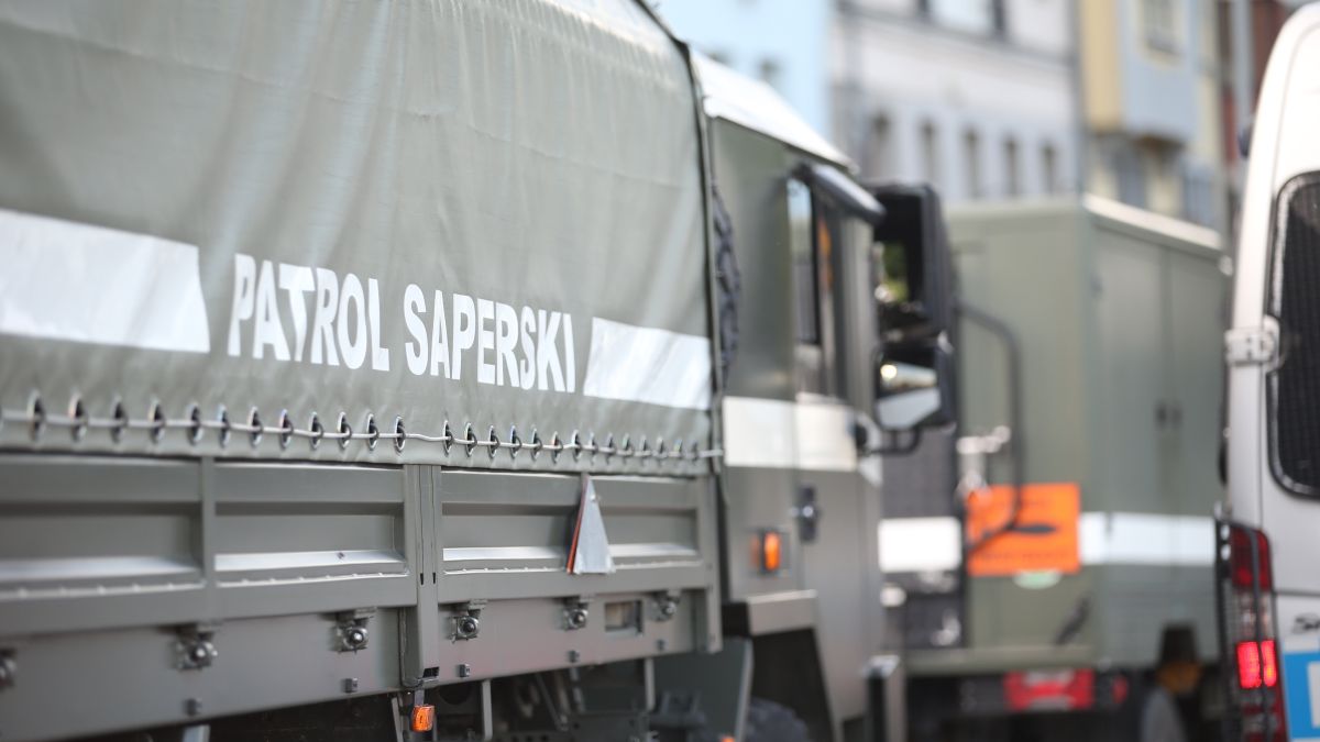 Niewybuch w Szczecinie; zdj. archiwalne