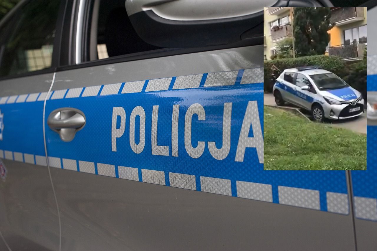 Policjantka z Nysy uszkodziła radiowóz na jednej z osiedlowych uliczek 