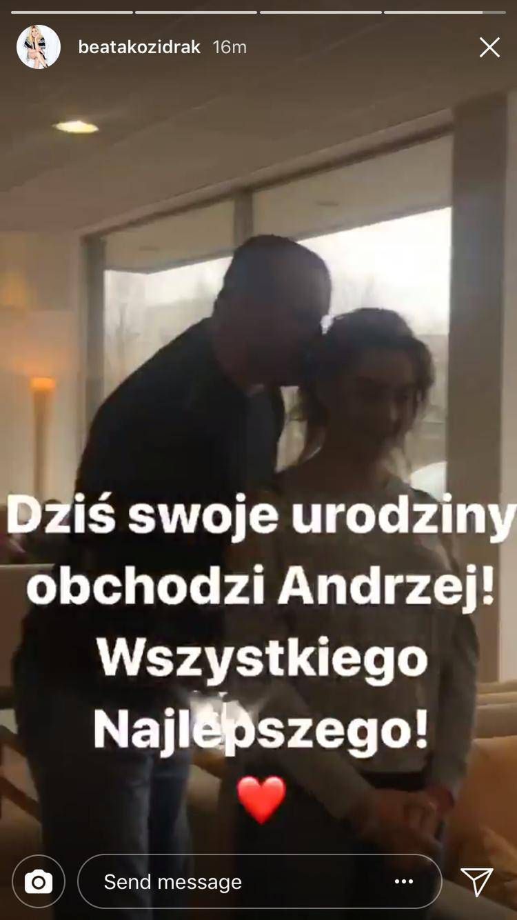 Beata Kozidrak świętuje urodziny Andrzeja Pietrasa