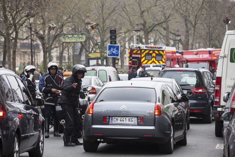 Miejsce jednego z ataków terrorystycznych we Francji
