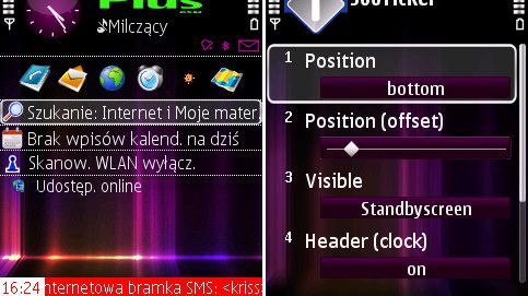 Pasek dla s60v3 wyświetlający treść SMS-a 1