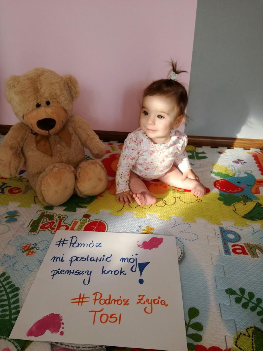 Tosia bez operacji może nigdy nie postawić kroku