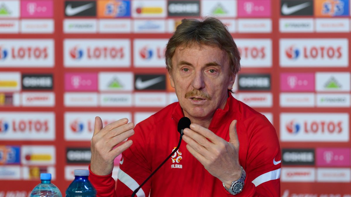 Opalenica (woj. wielkopolskie), 03.06.2021. Prezes Polskiego Związku Piłki Nożnej Zbigniew Boniek na konferencji prasowej podczas zgrupowania reprezentacji Polski, w hotelu "Remes", 03 bm. (paw) PAP/Jakub Kaczmarczyk