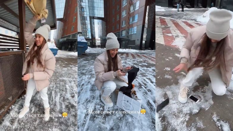 Rosyjska influencerka reaguje na sankcje