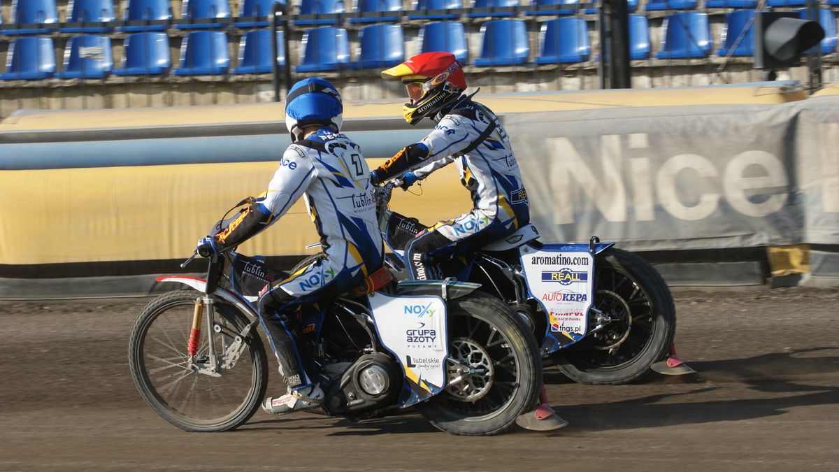 WP SportoweFakty / Małgorzata Cieśluk / Na zdjęciu: żużlowcy Speed Car Motoru: Emil Peroń, Oskar Bober