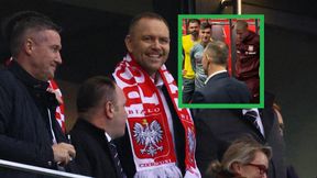 Karol Nawrocki odwiedził piłkarzy po meczu. Jest wideo