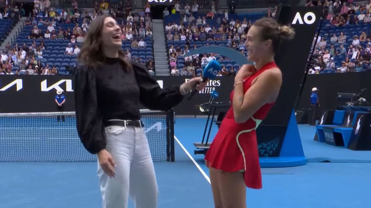 Aryna Sabalenka po meczu w Australian Open