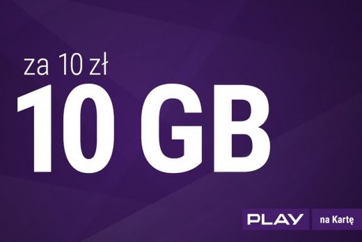 Play: 10 GB za 10 zł do końca roku