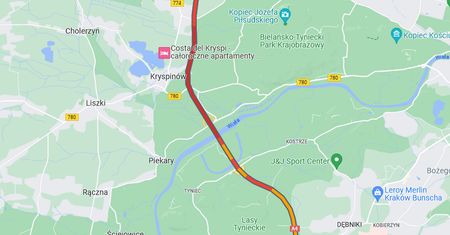 Potężne korki na obwodnicy Krakowa. Seria kolizji