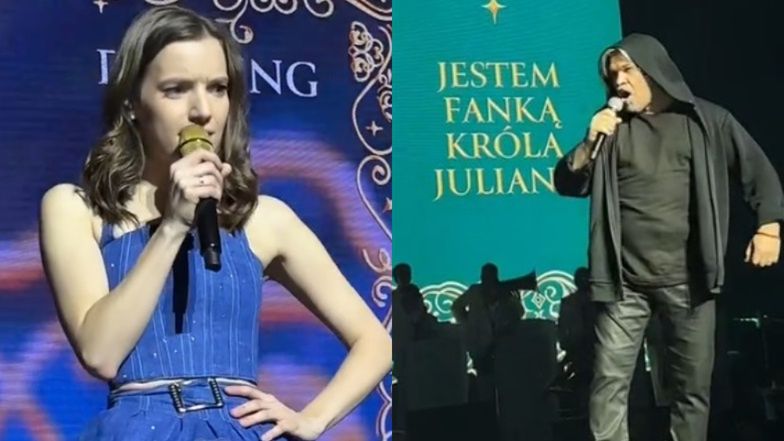 Sanah na scenie z Jarosławem Boberkiem