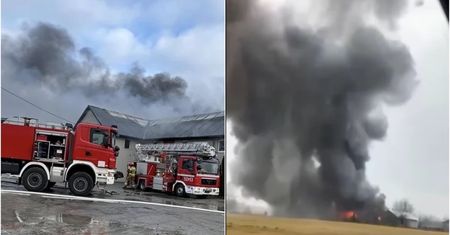 Potężny pożar na Dolnym Śląsku. Jest pilny apel do mieszkańców