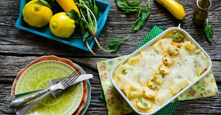 Mrozona lasagne z serem (przygotowana)