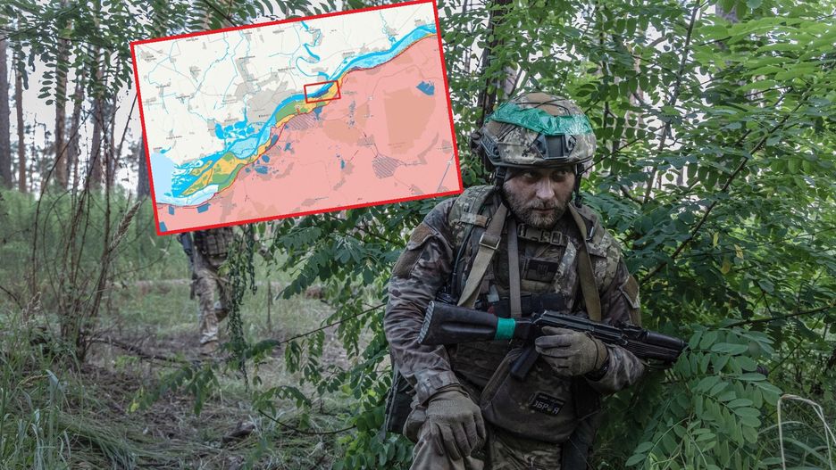 Ukraiński żołnierz w akcji