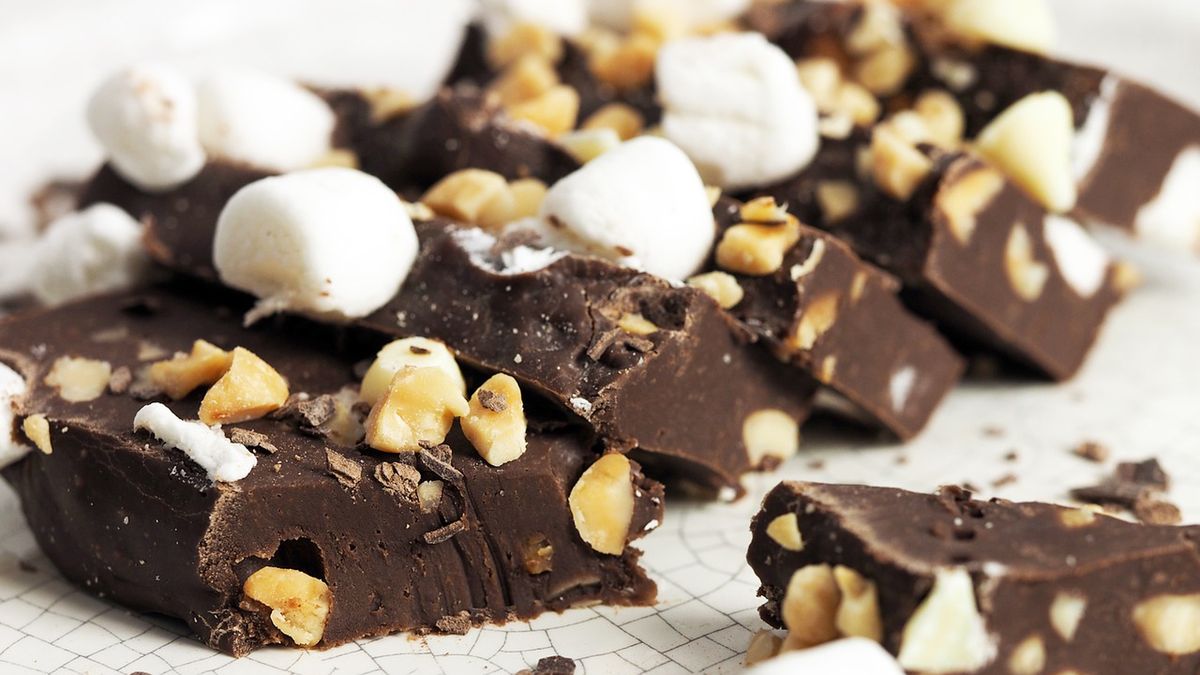 Krówki czekoladowe z orzechami