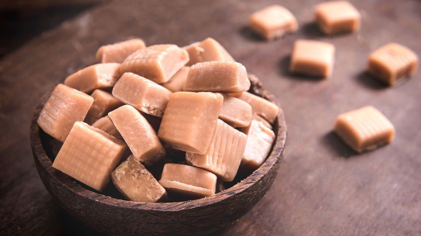 Krówki z masłem orzechowym