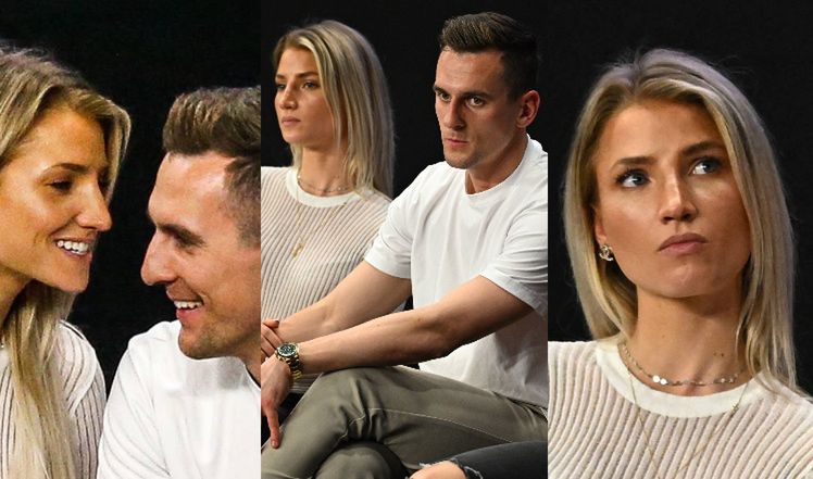 Arkadiusz Milik i Agatyczne na turnieju tenisowym
