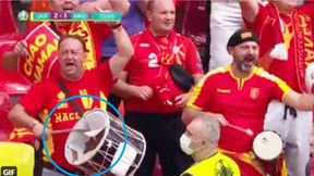 Euro 2020. Kibic w amoku. Nic nie mogło go zatrzymać [WIDEO]