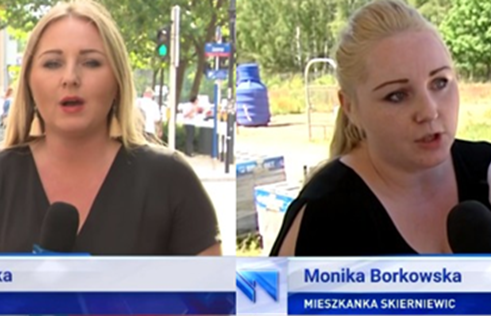 Uczestniczka sondy ulicznej „Wiadomości” późniejszą reporterką TVP