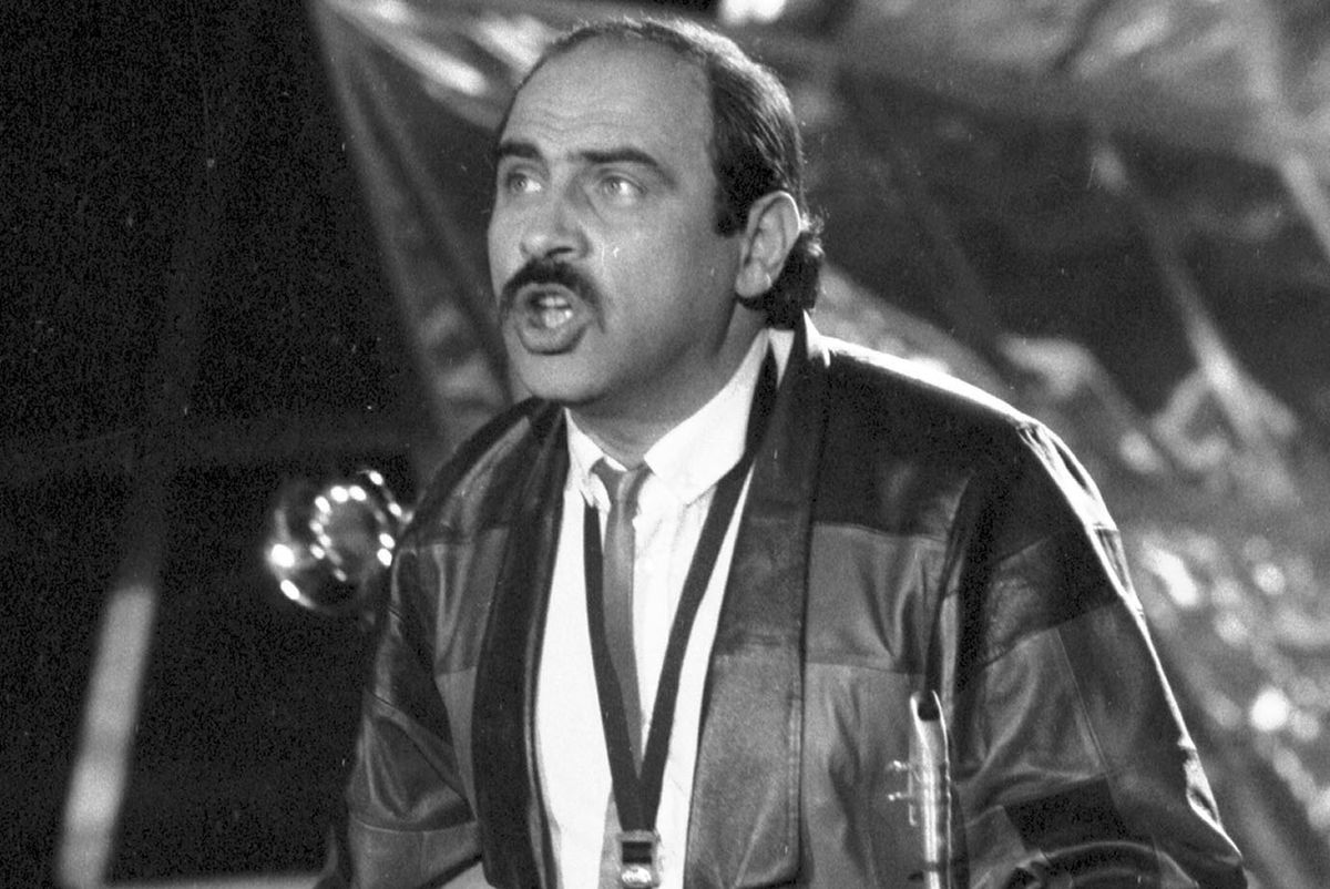 Andrzej Zaucha podczas Krajowego Festiwalu Piosenki Polskiej w 1987 r.