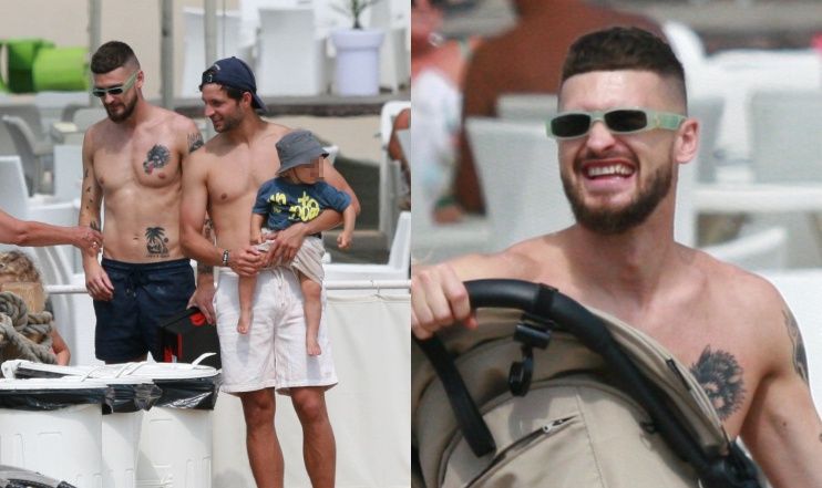 Mateusz Klich i Bartosz Bereszyński na wakacjach