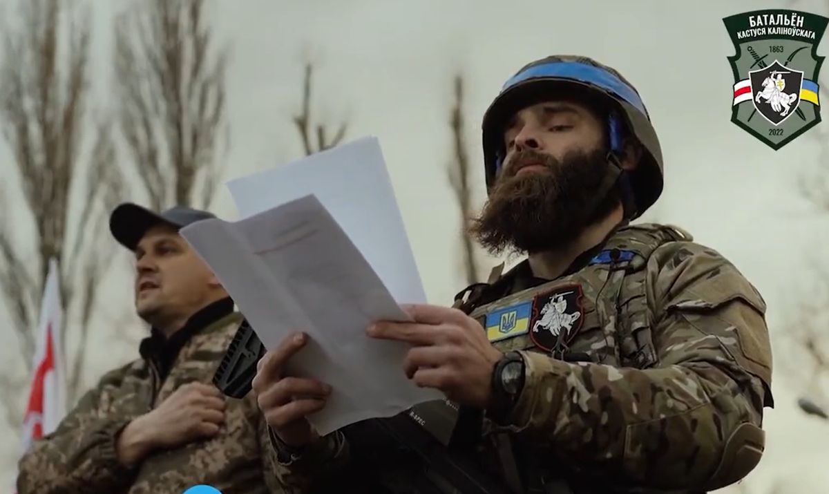 Białorusini złożyli oficjalną przysięgę i dołączyli do Ukraińskich Sił Zbrojnych 