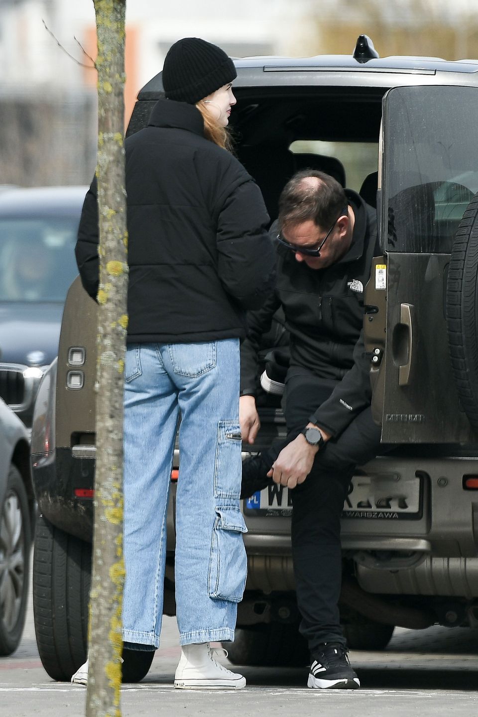 Tomasz Karolak z córką