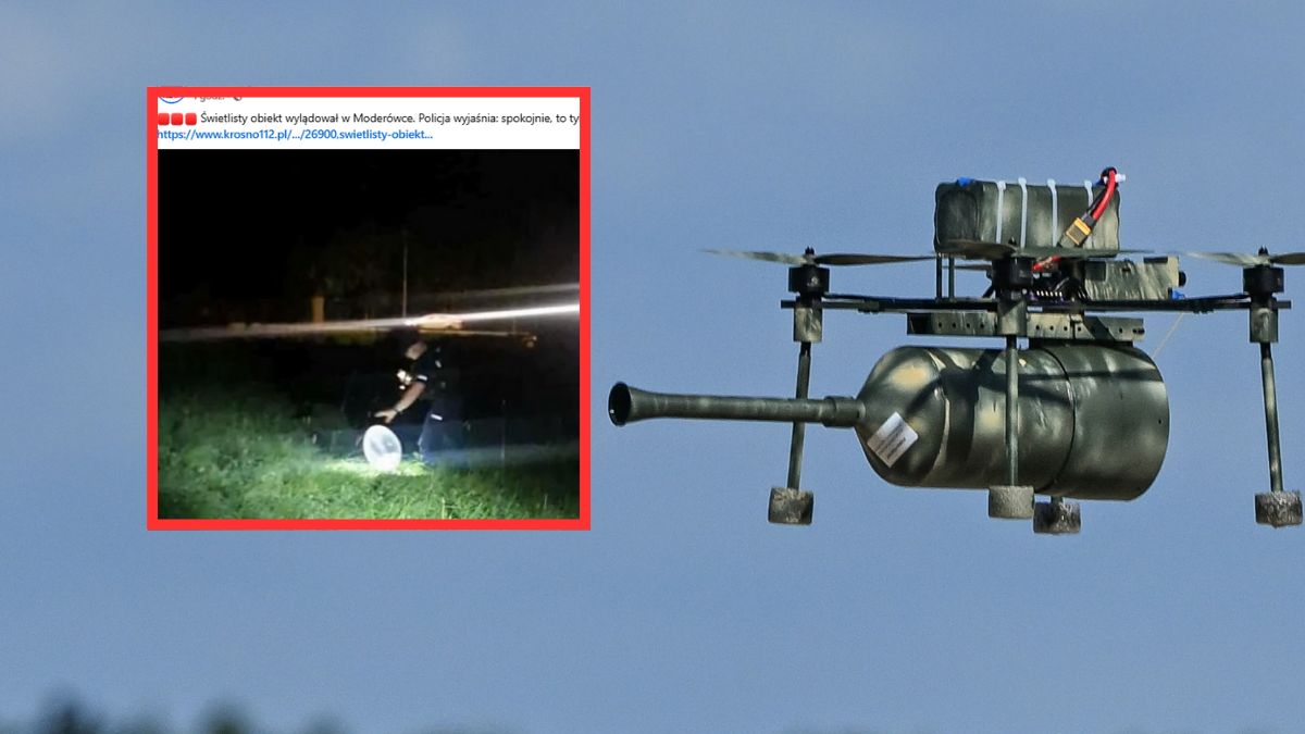 Mieszkańcy Moderówki pomylili drona z balonem.