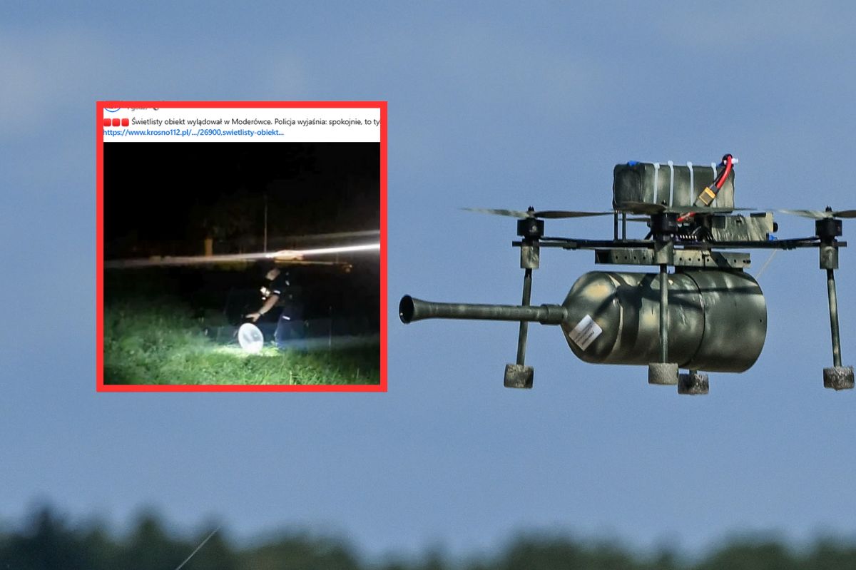 Myśleli, że to kolejny dron. Kiedy przybyła policja, złapali się za głowy