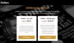 Forbes.pl z subskrypcją: 19,90 zł miesięcznie za teksty z „Forbesa” i „Forbes Women”