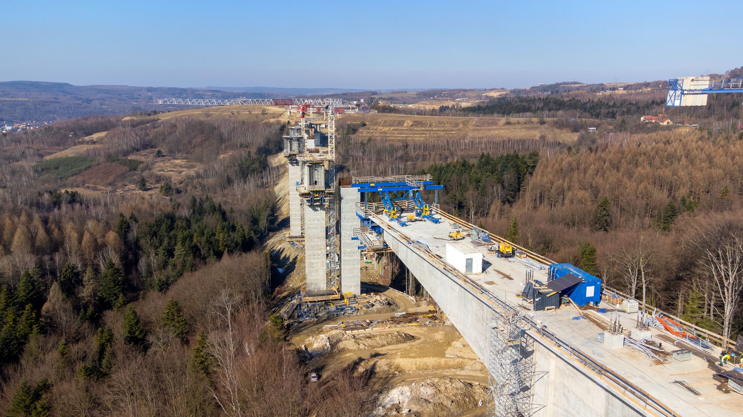 Budowa najwyższej estakady w Polsce. Droga S19 na Podkarpaciu