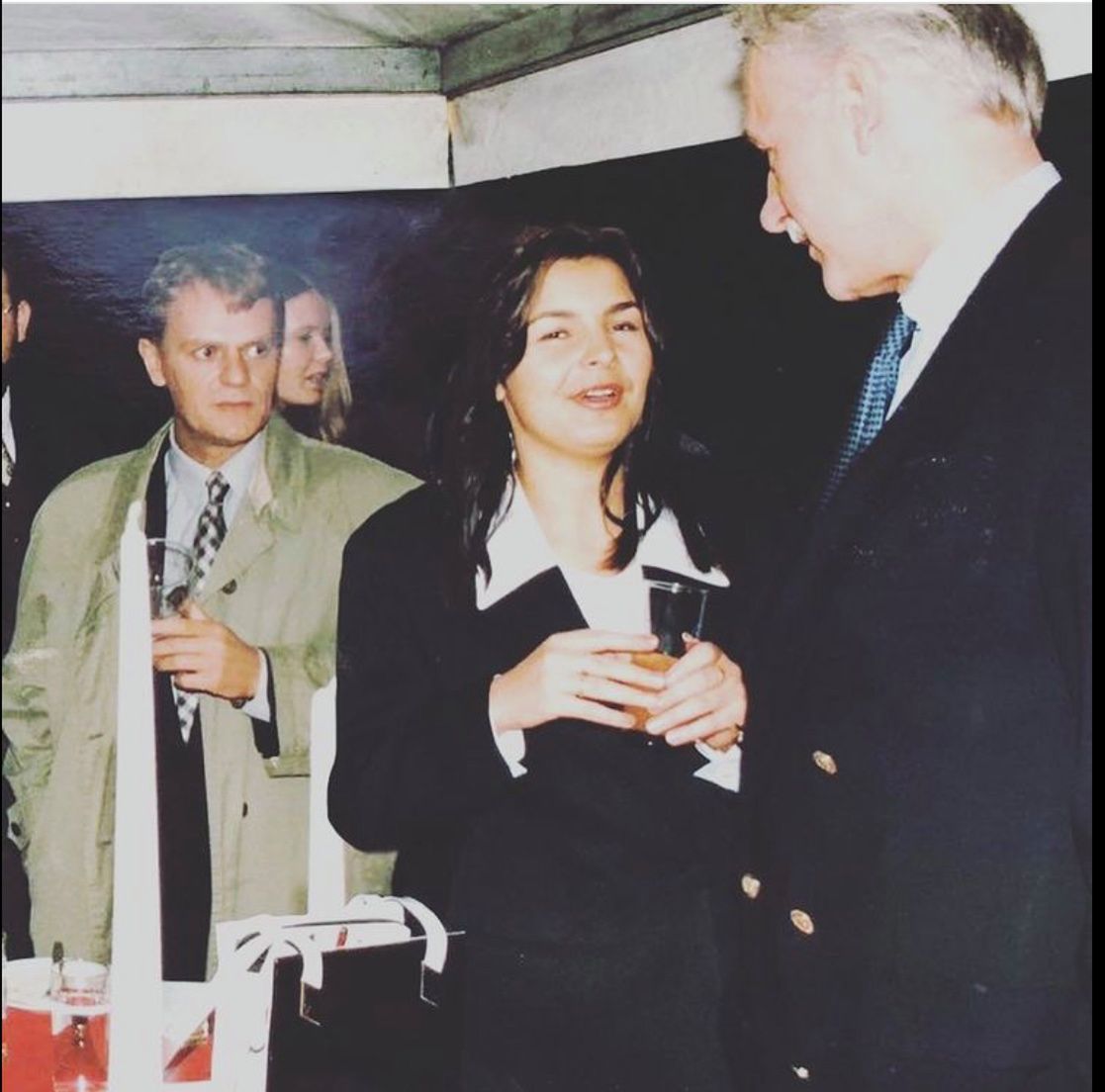 Donald Tusk i Aldona Wleklak na urodzinach u Lecha Wałęsy