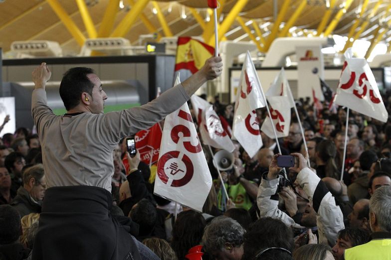 Strajki w Iberii. Odwołano jedną trzecią lotów